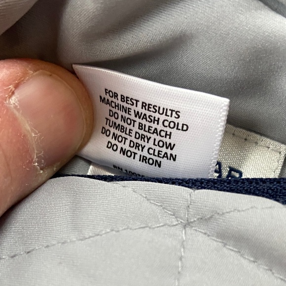 Peter Millar Crown Sport Reversible Quilted Vest Mens XL Gray & Navy Blue - Picture 6 of 15